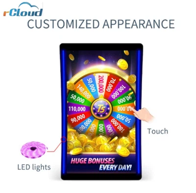 Monitor Hapchwarae Crwm LED 43 modfedd Gyda Sgrin Gyffwrdd Uchel -Datrysiad Diffiniad